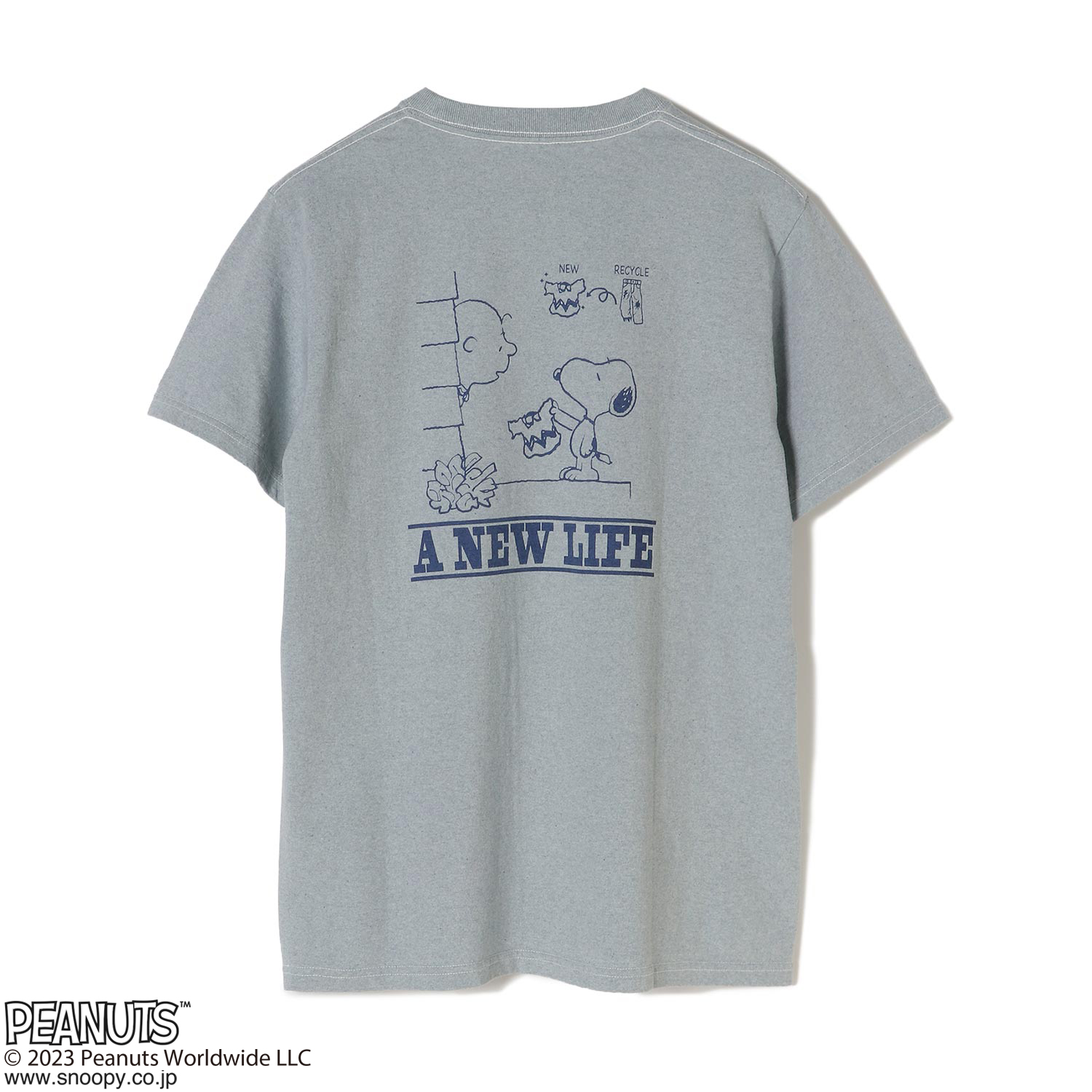 【039】PEANUTSコラボ DENIM MIX (30%) RECYCLE Tシャツ